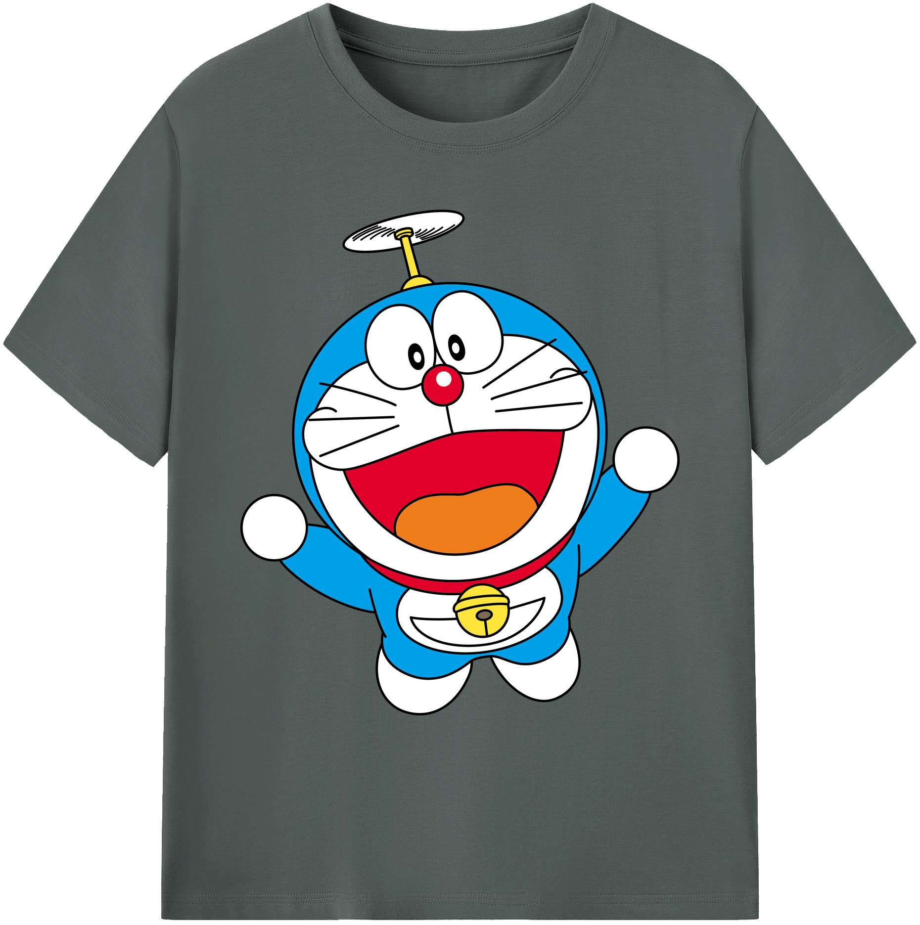 （画像用） ドラえもん Doraemon 綿100％ メンズ半袖Tシャツ｜肌触りやわらか＆通気性